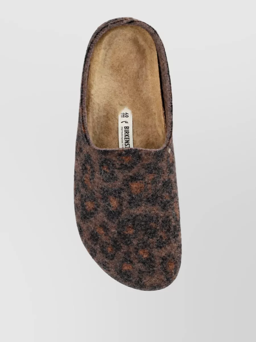 Birkenstock Leopard-Print Felt Mules