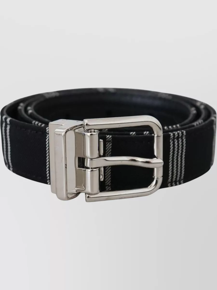 Dolce&Gabbana Striped Cotton Belt