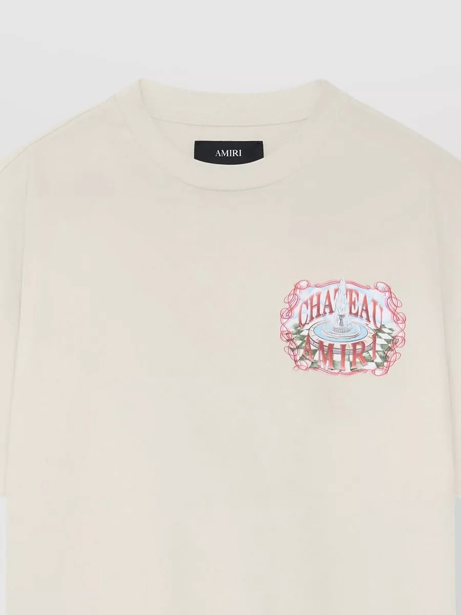 Amiri Chateau Sketch Cotton Crew-Neck Short-Sleeve T-Shirt