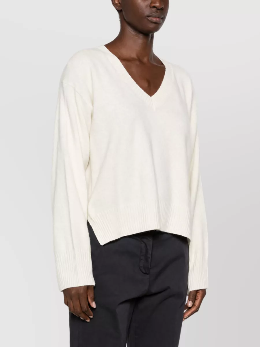 Ct Plage Wool V-Neck Long-Sleeve Jumper