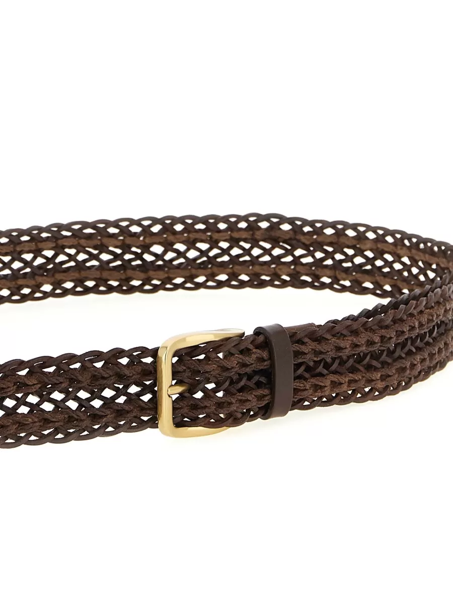 Brunello Cucinelli Braided Leather Belt