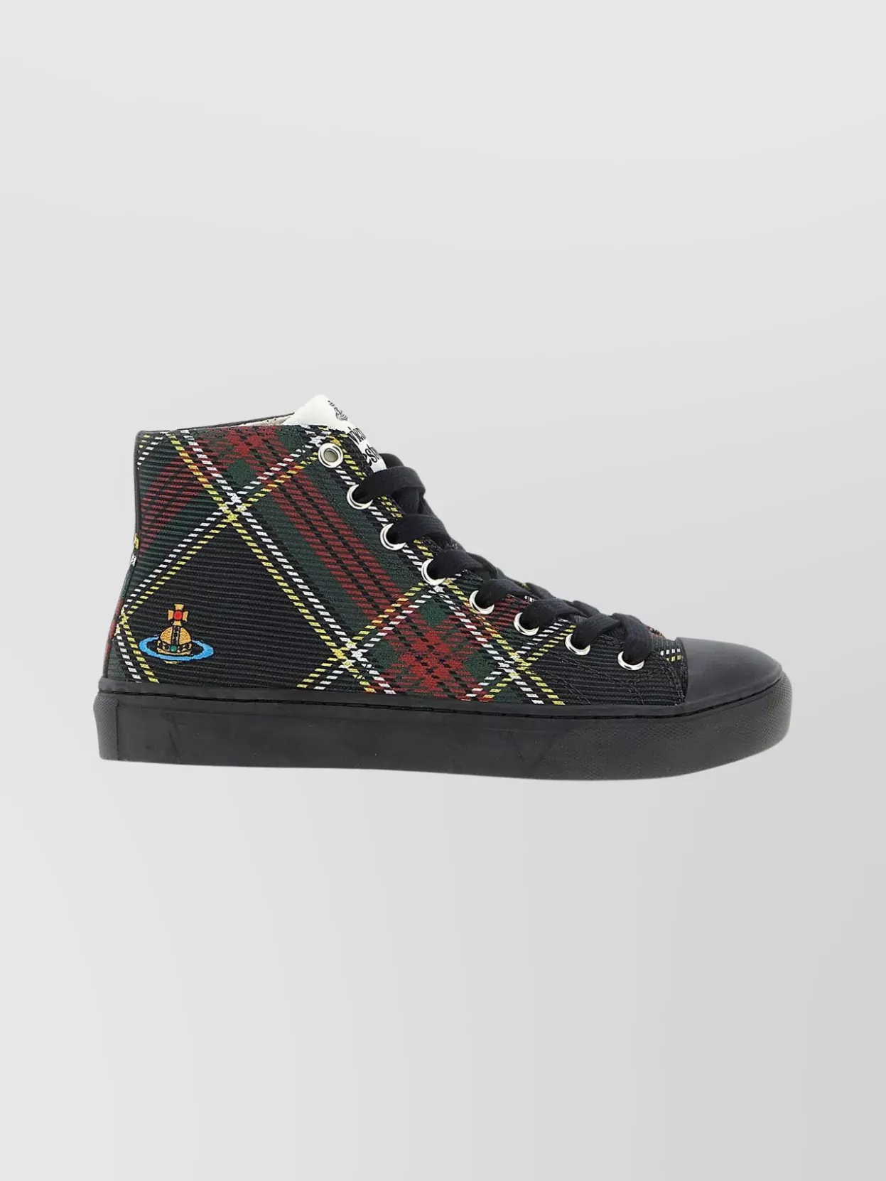 Vivienne Westwood High-top Rubber Sole Sneakers In Black