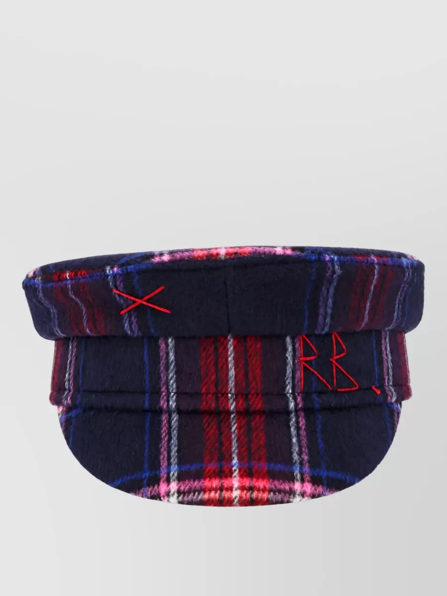 Ruslan Baginskiy checked baker boy cap