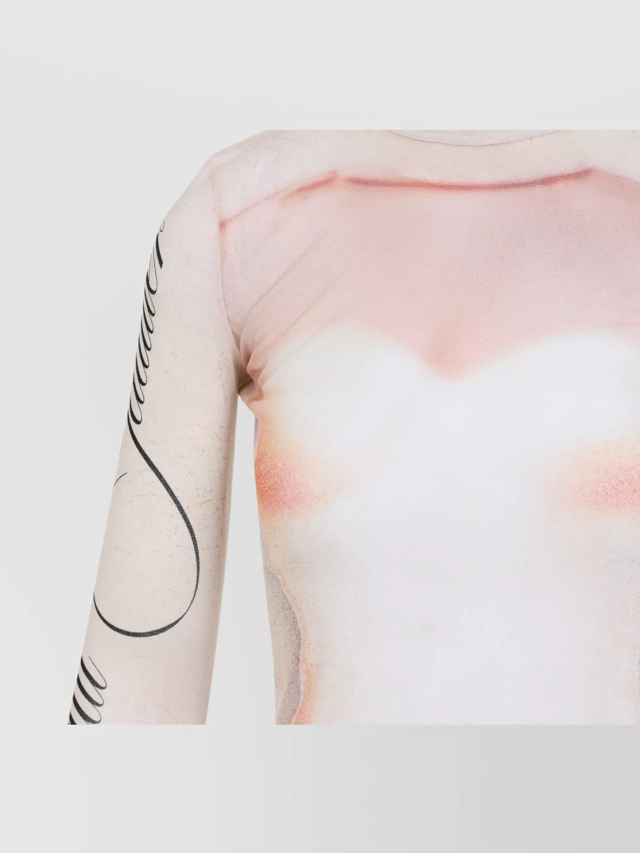 Shop Jean Paul Gaultier The Fitted Silhouette Top In Pink