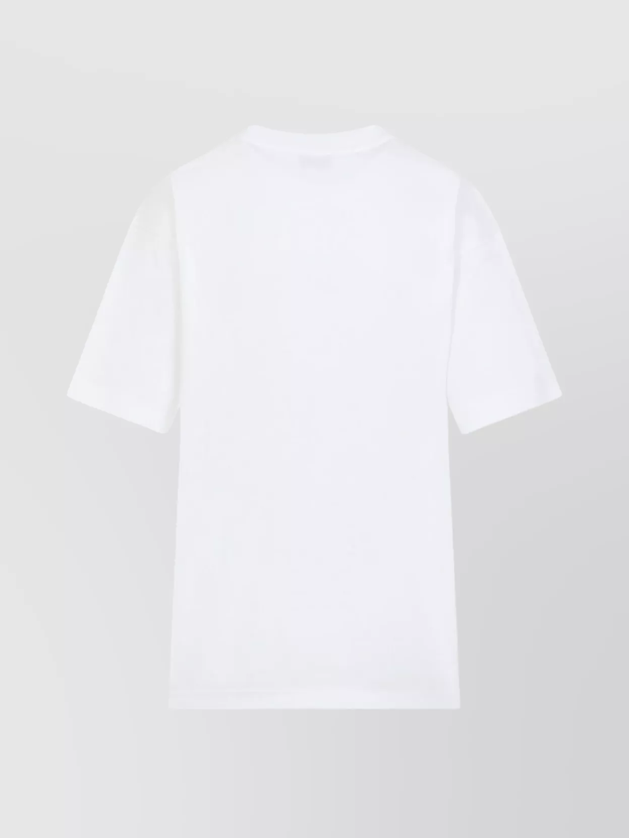 Moschino Graphic Print Crew Neck Short Sleeves Top In White