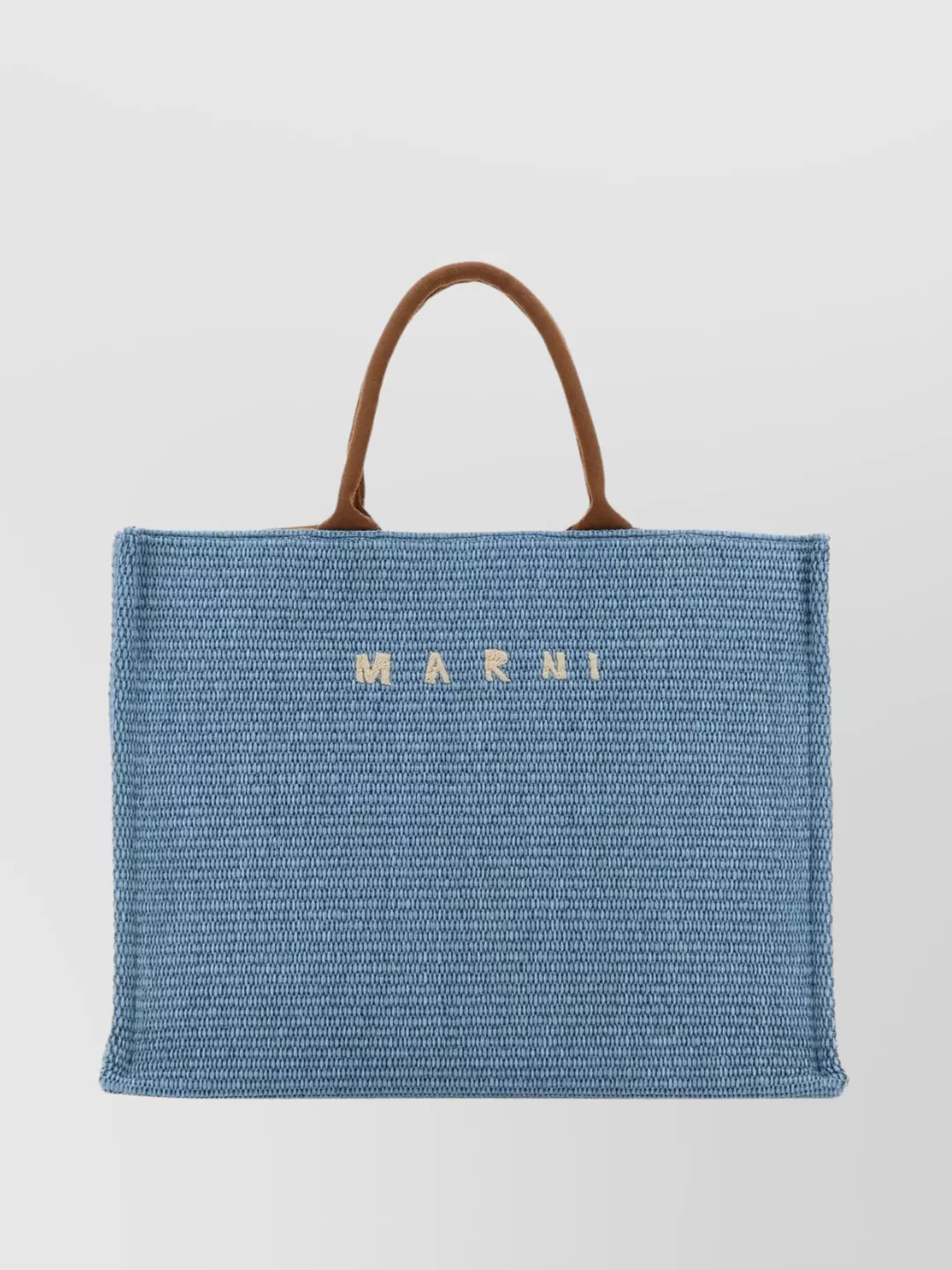 Shop Marni Oversized Raffia Tote Bag With Multiple Handles