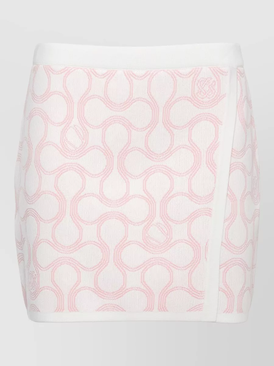 Casablanca printed wrap skirt