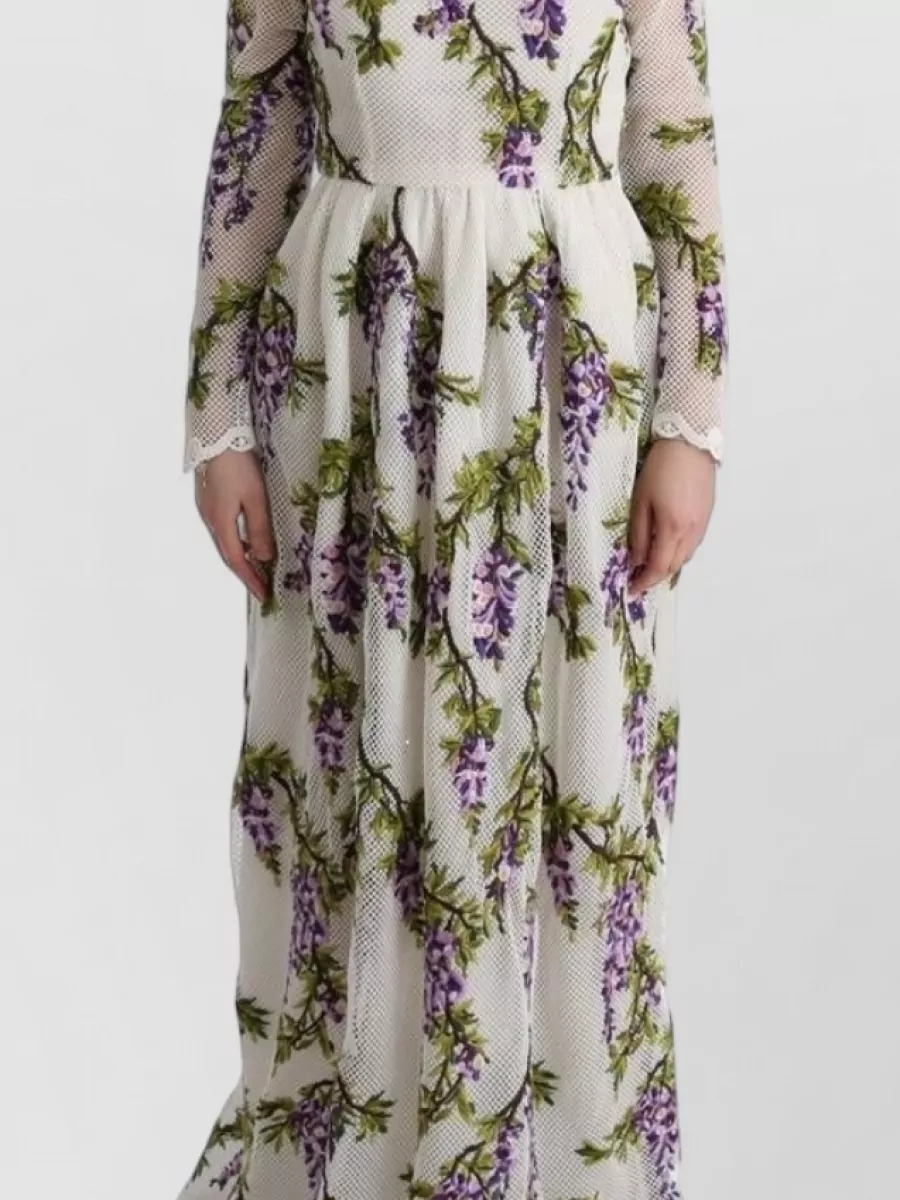 Dolce&Gabbana floral embroidered maxi dress