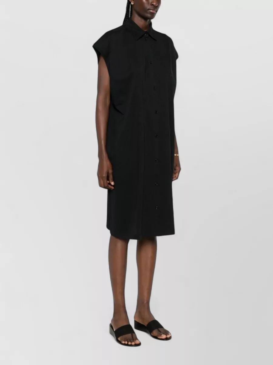 Totême Cotton Sleeveless Shirt Dress