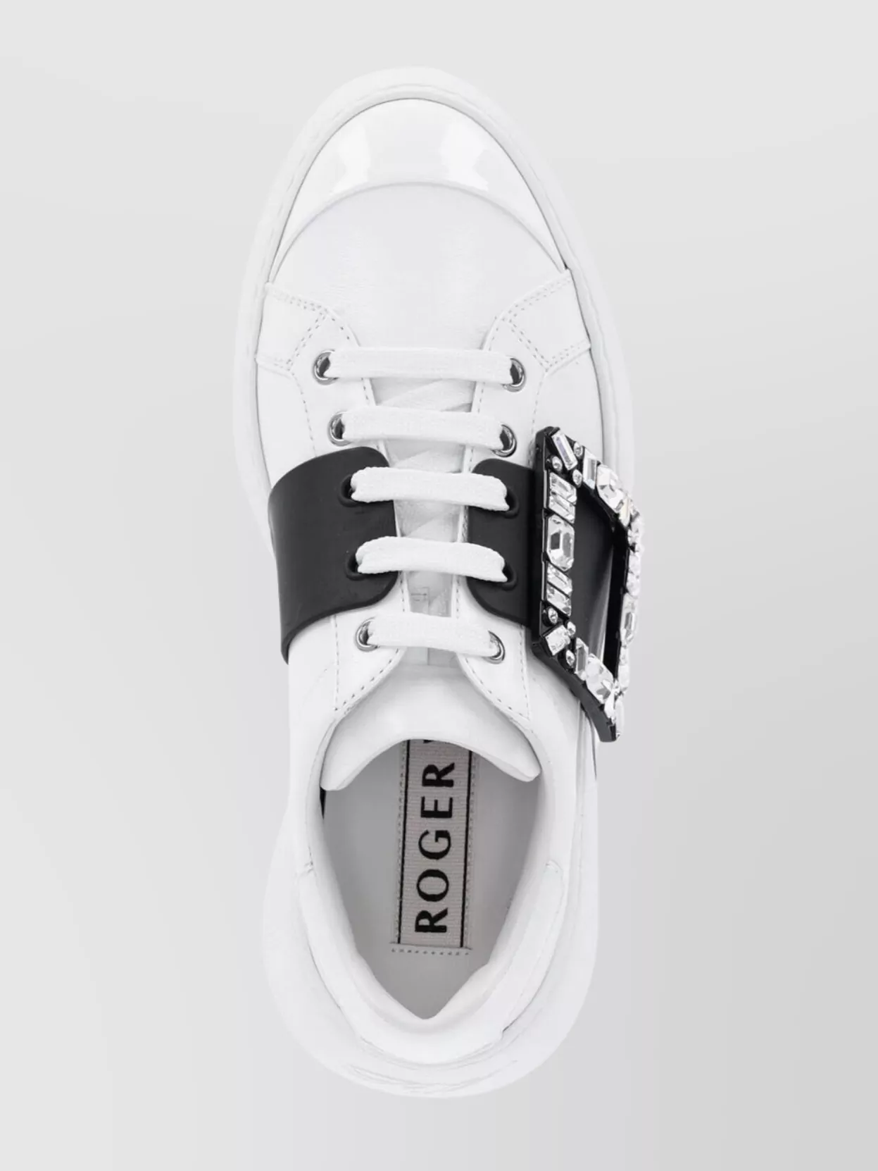 Roger Vivier Stylish Low Top Sneakers With Platform Sole