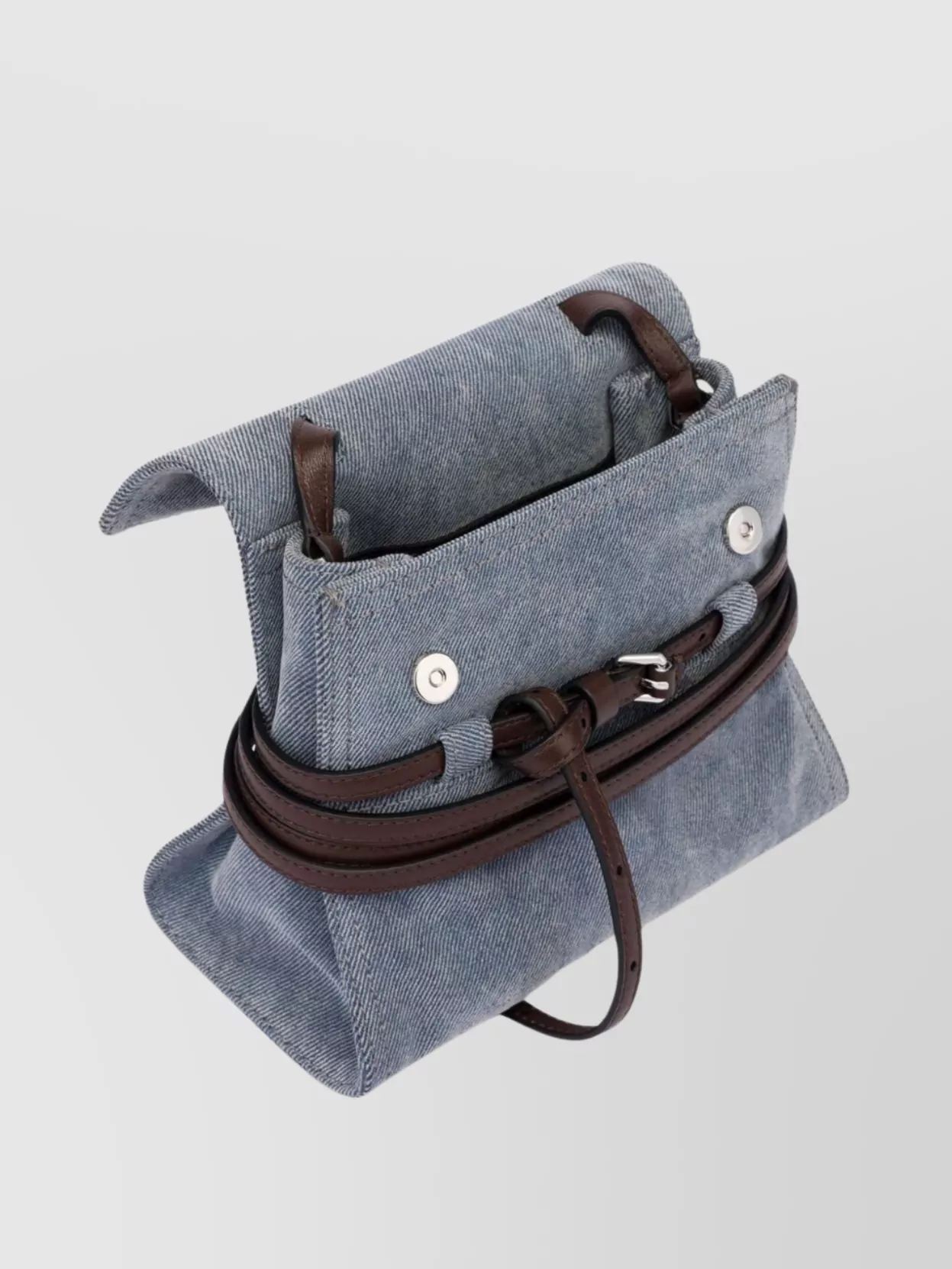 Moschino Top Handle Shoulder Bag With Detachable Belt