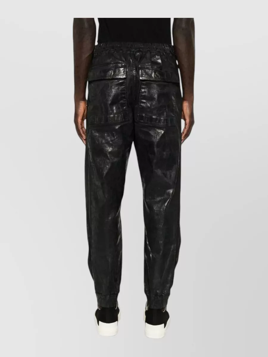 Rick Owens Drkshdw Coated Denim Moto Track Trousers