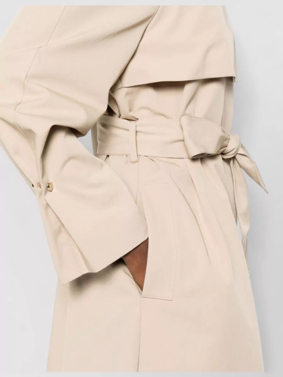 Emporio Armani Single-Breasted Belted Trench Coat