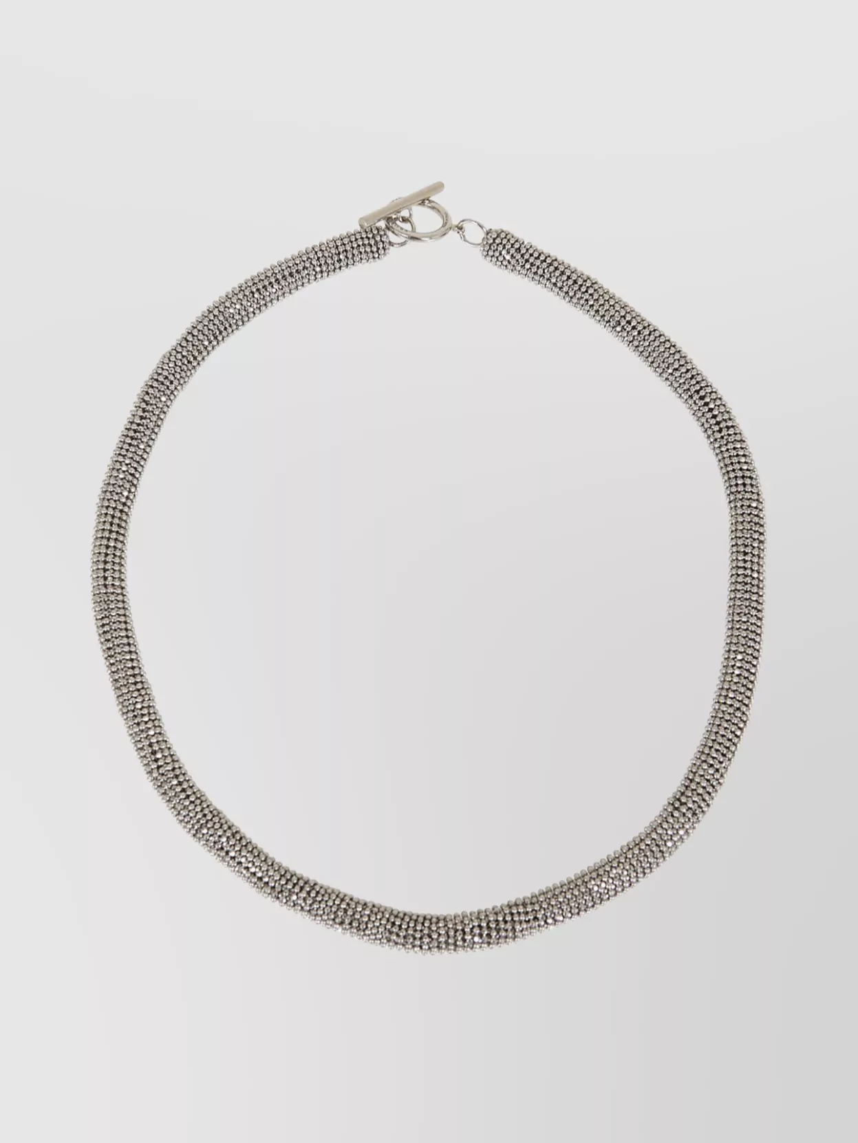 Shop Brunello Cucinelli Crystal Chain Link Necklace