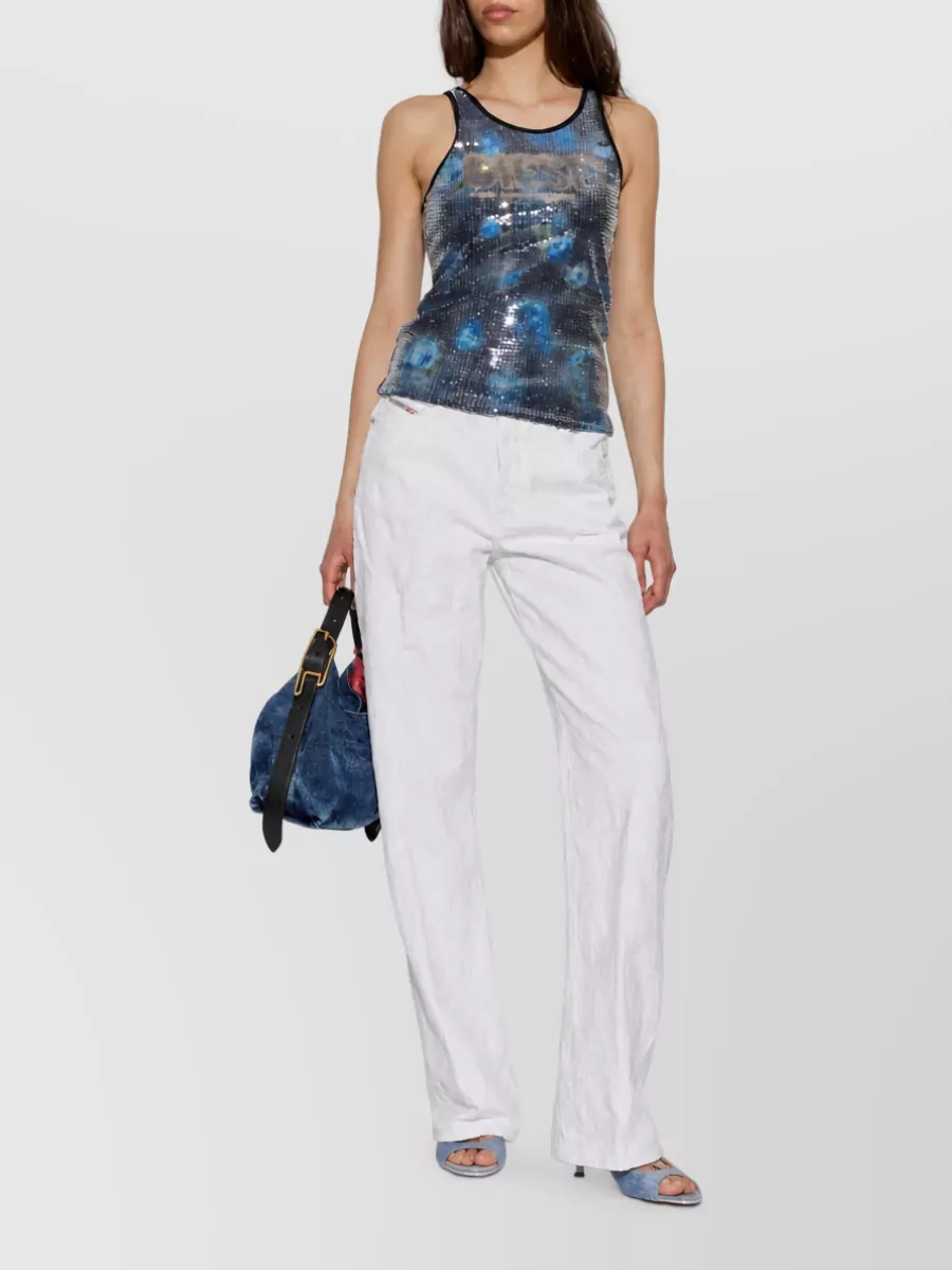 Diesel Cotton Straight-Leg Jeans