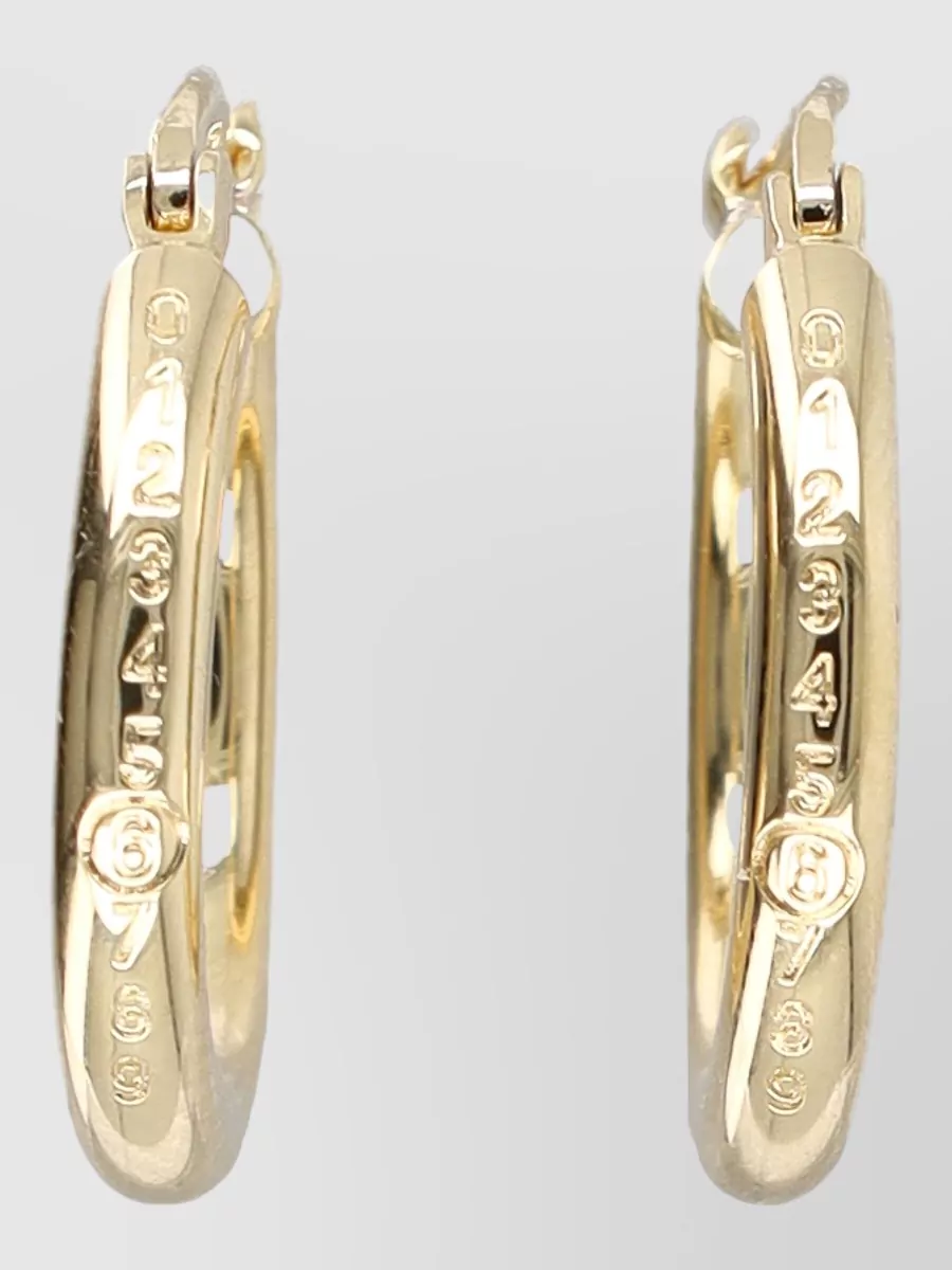 Mm6 Maison Margiela hoop earrings