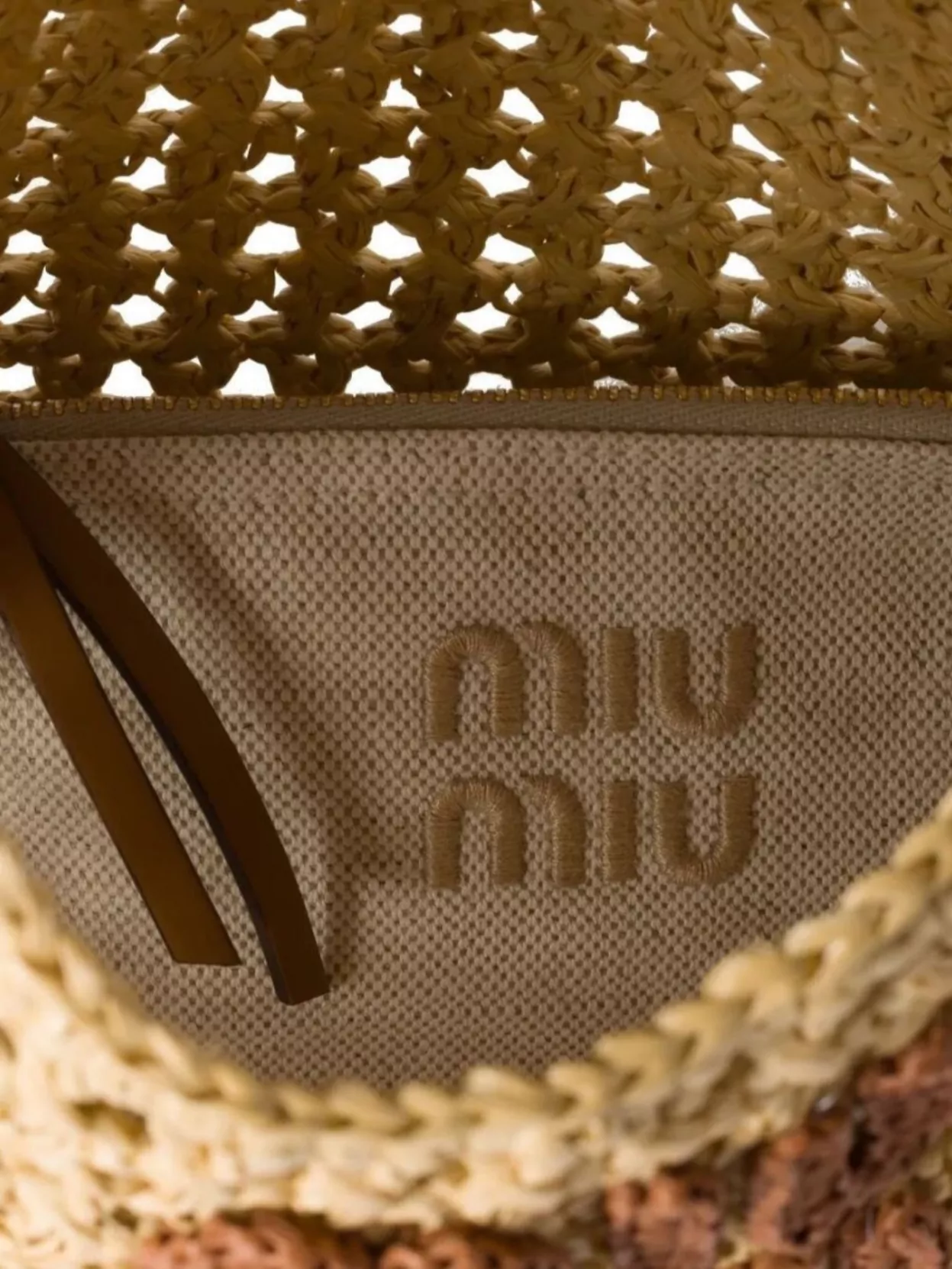 Miu Miu Crochet Net Tote Bag