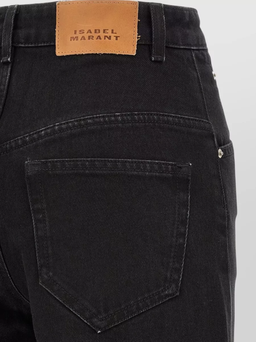 Isabel Marant Etoile Denim High-Rise Wide-Leg Jeans