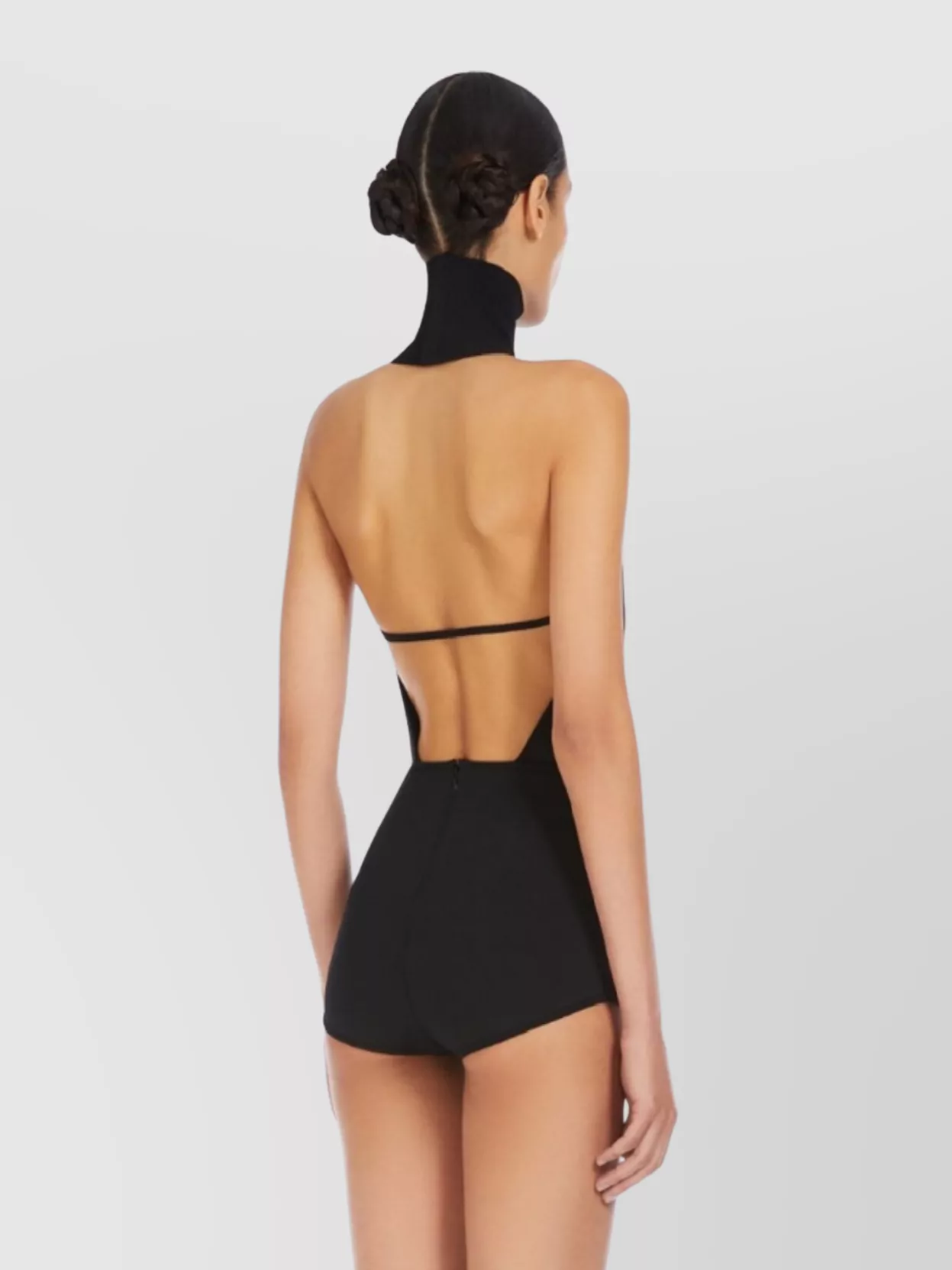 Max Mara High Neck Sleeveless Open Back Top