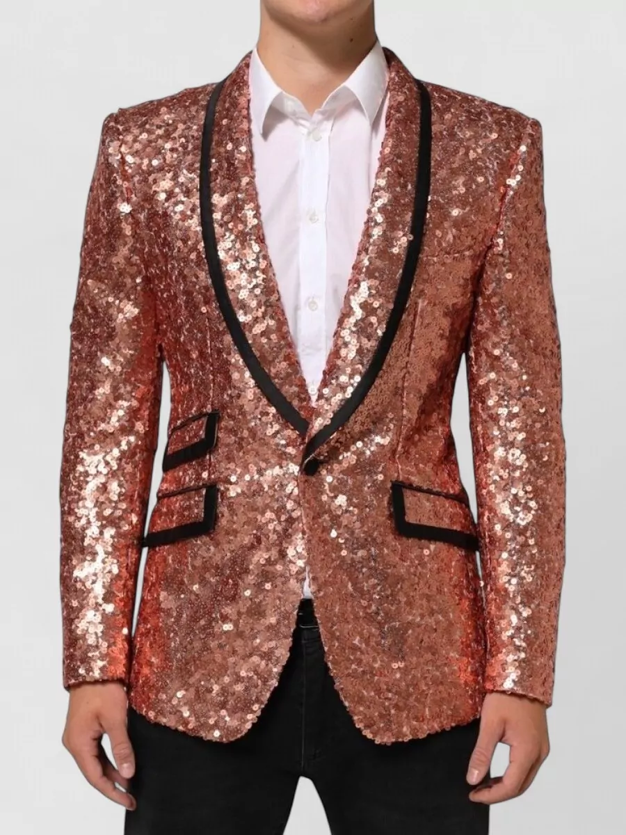 Dolce&Gabbana Sequin single-breasted blazer