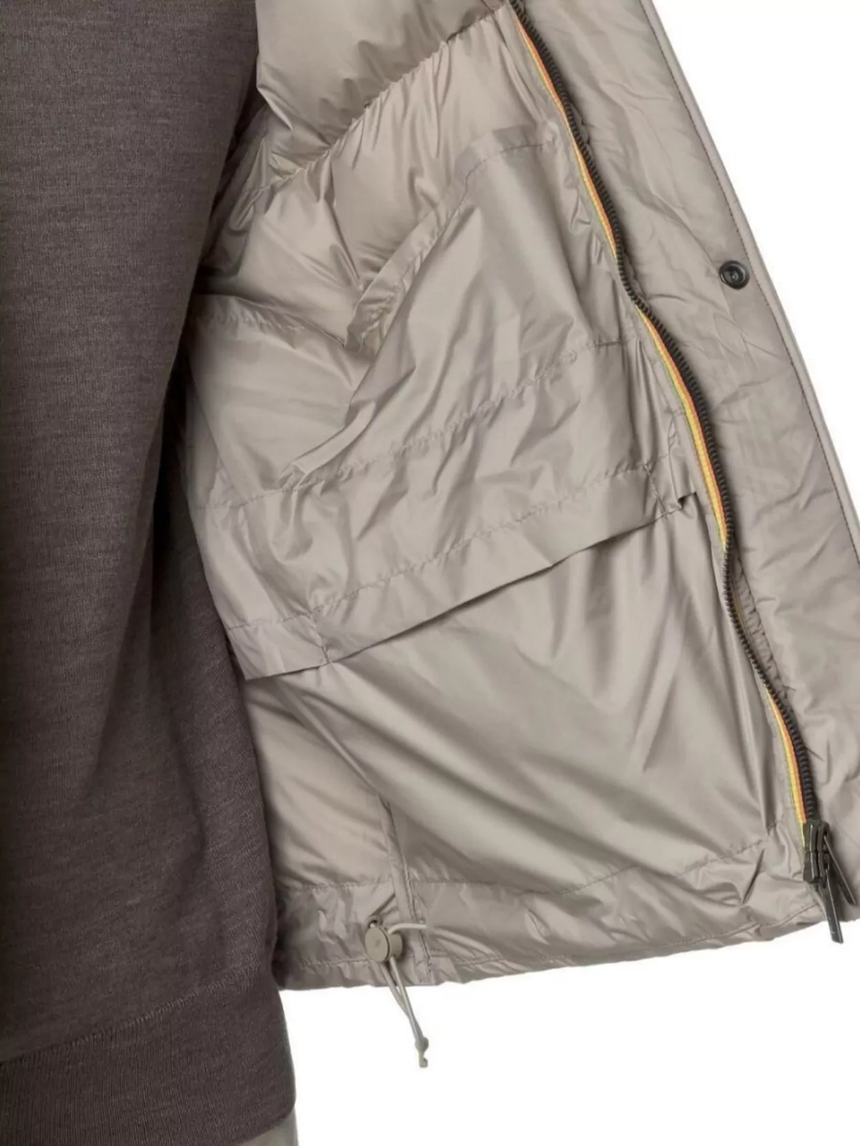 K-Way Padded Quilted Bomber Jacket Pockets