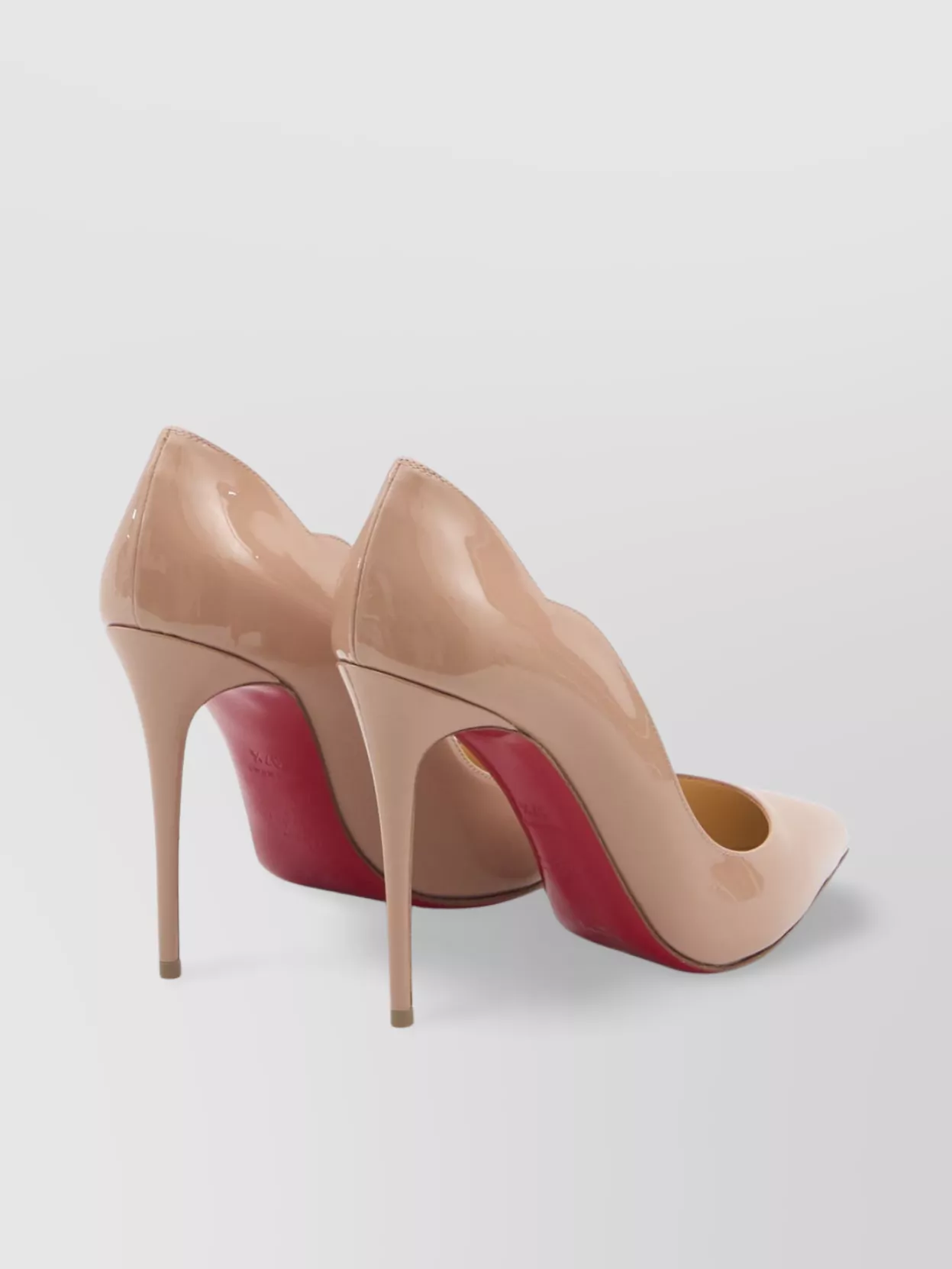 Christian Louboutin Chic 100 Pointed Stiletto Pumps In Neutral
