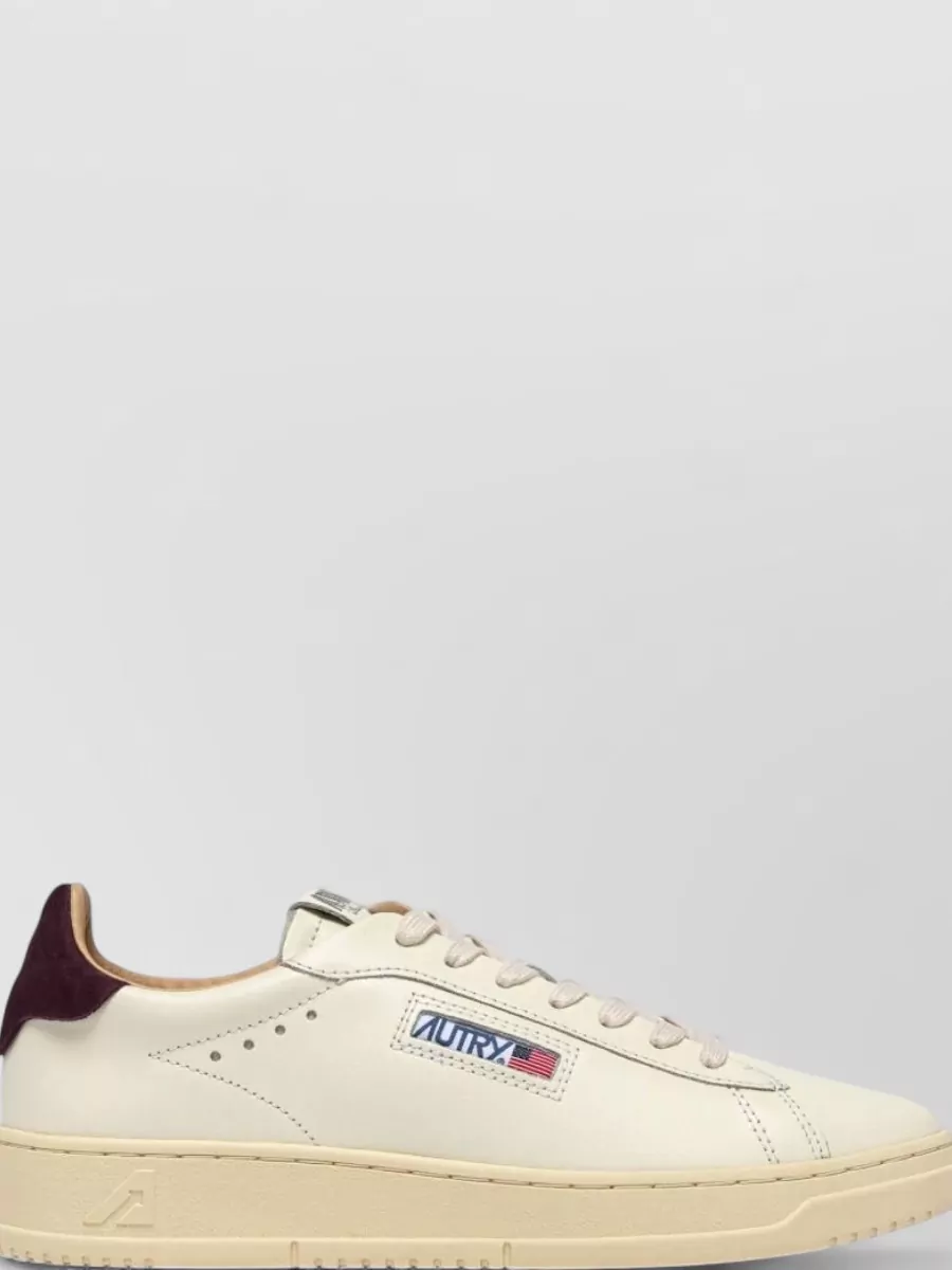 Autry Leather Low-Top Lace-Up Sneakers