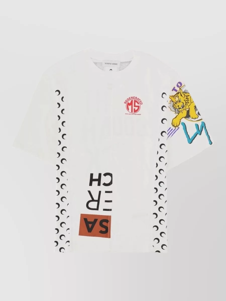 Marine Serre printed cotton t-shirt