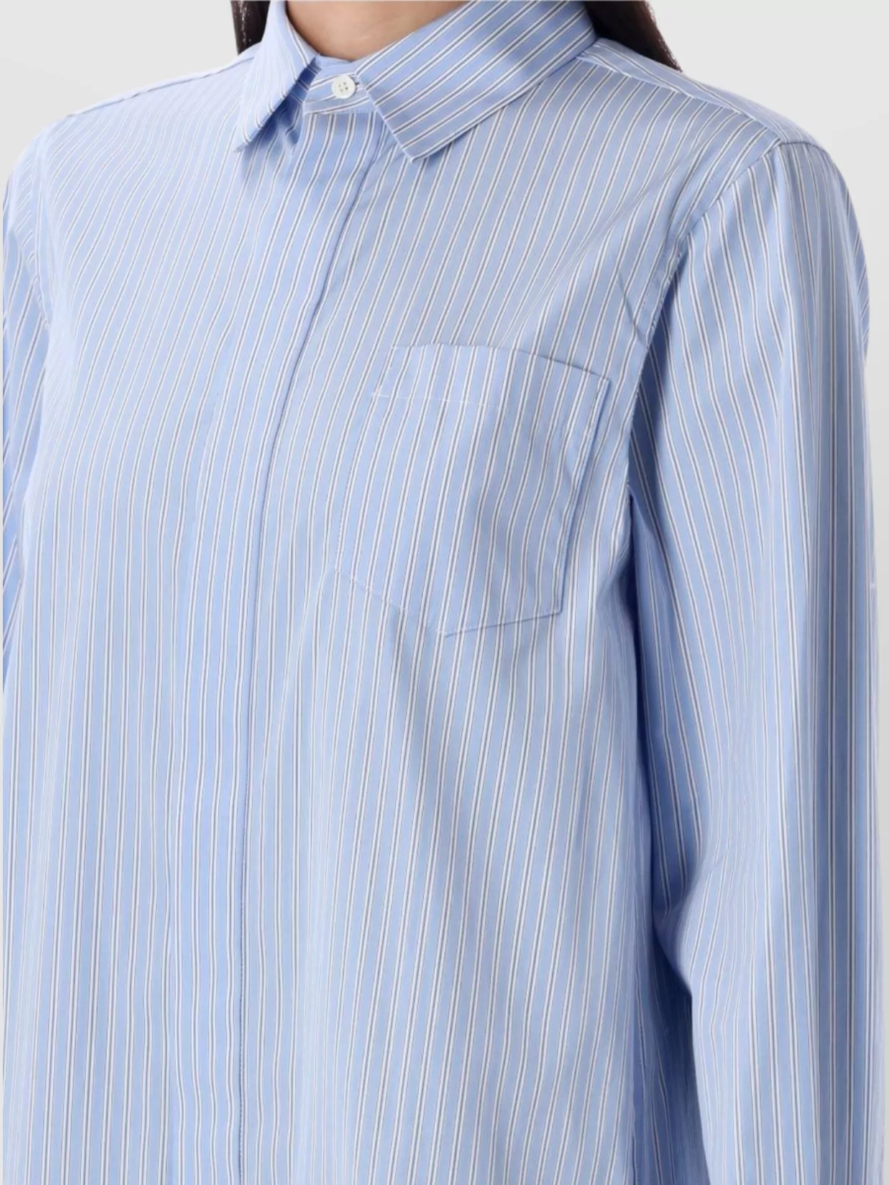 Sacai Midi Shirt Dress Stripe