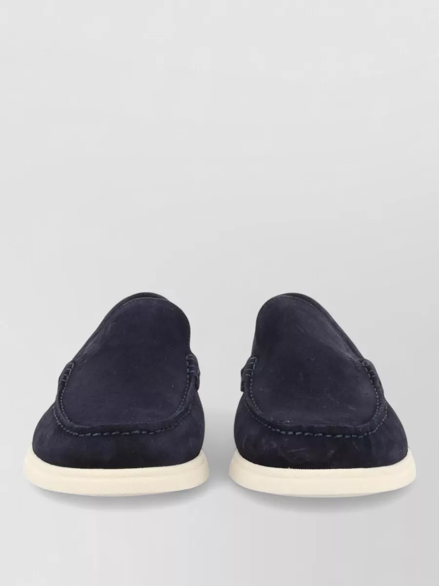 Boss leather boat shoes