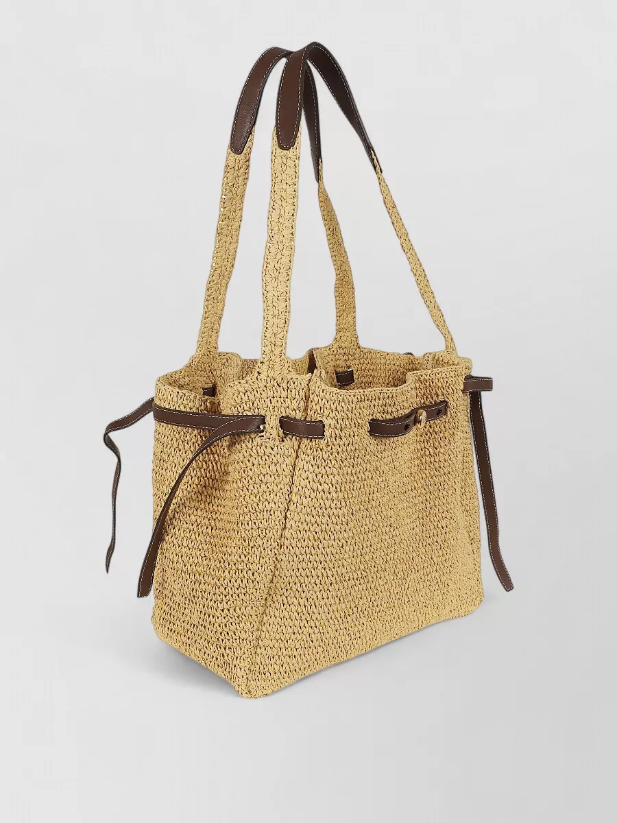 Tory Burch Romy Straw Tote Bag