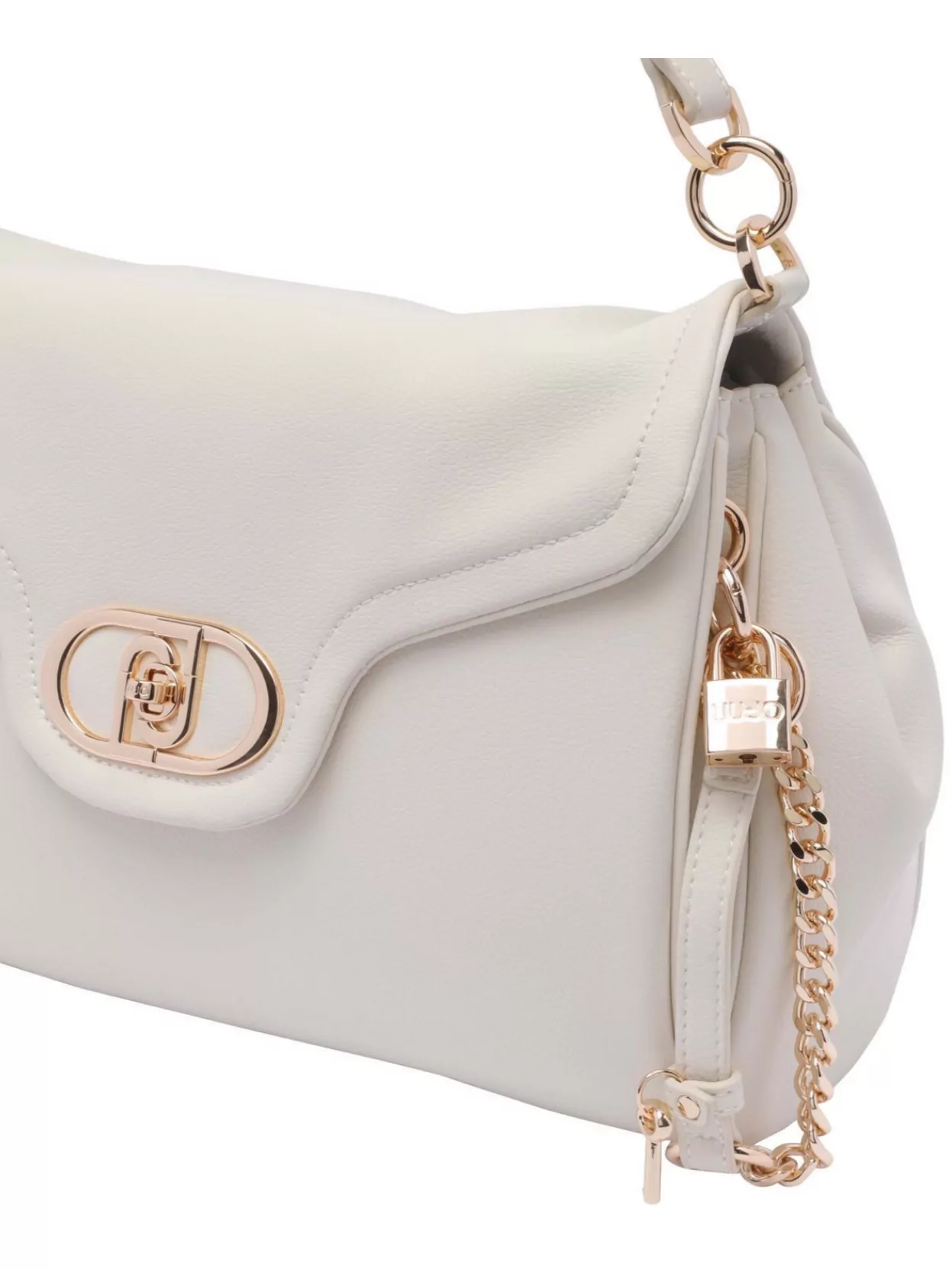 Liu Jo Leather Shoulder Bag Metal Chain