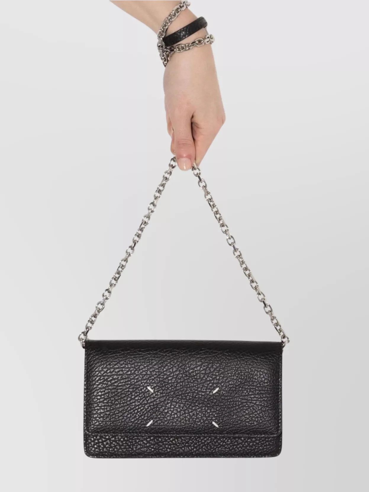 Maison Margiela Chain Strap Leather Purse Cardholder