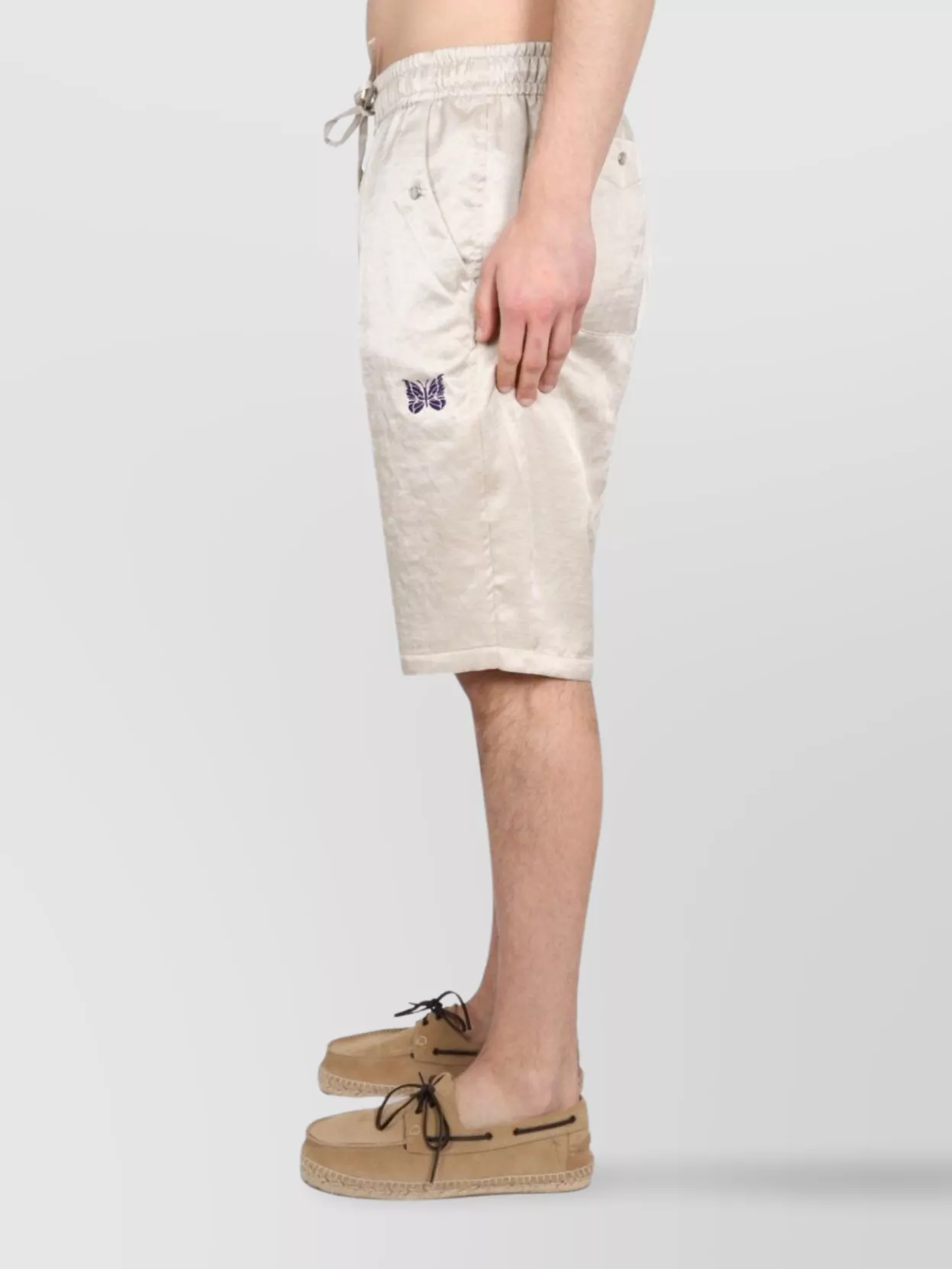 Needles Elastic Waistband Cowboy Bermuda Shorts