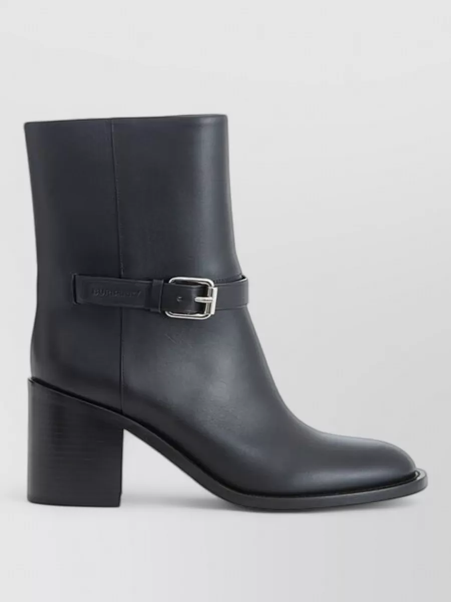 Burberry Leather Mid-Calf Boots