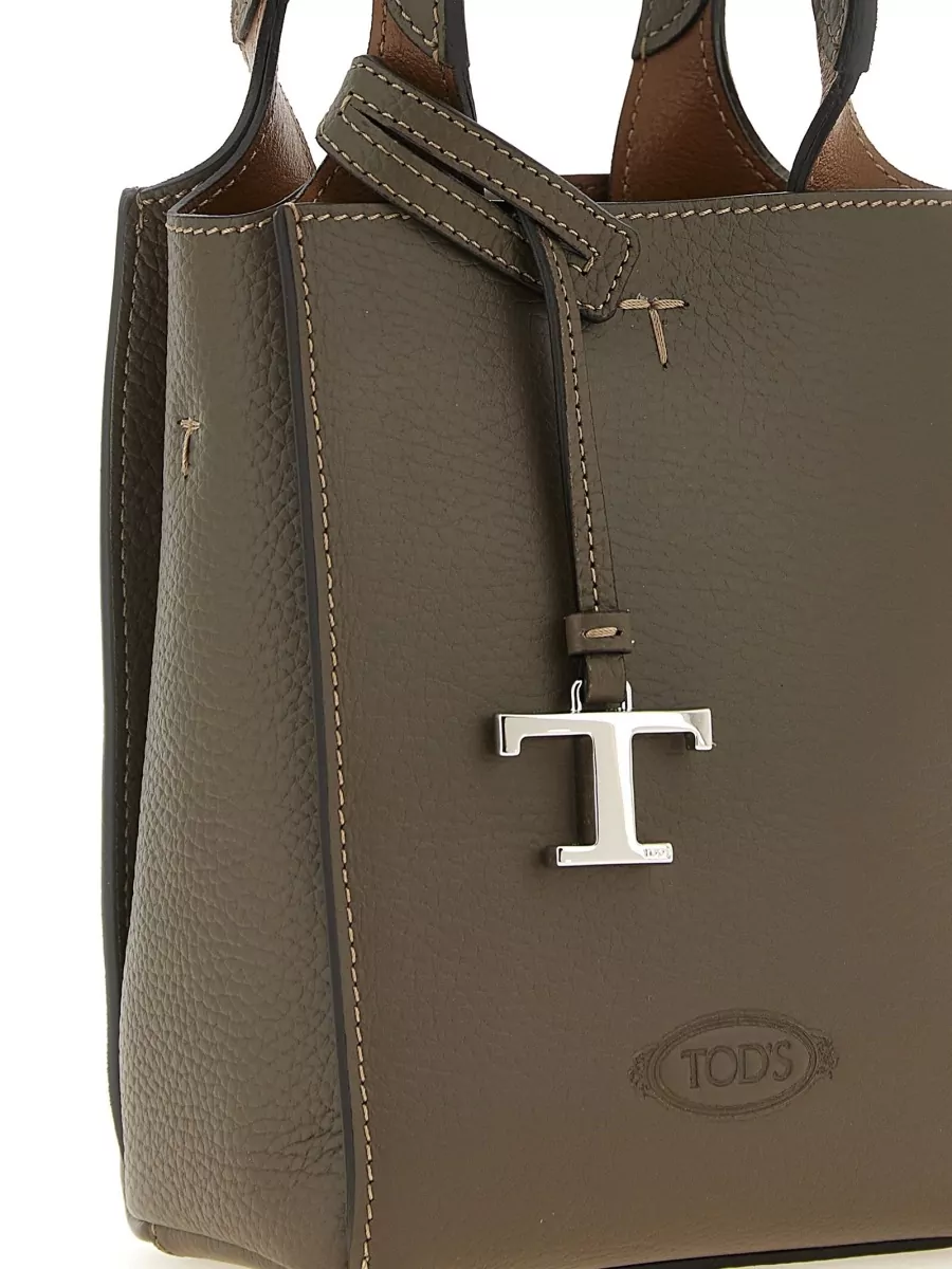 Tod's T Timeless Micro Leather Tote Bag