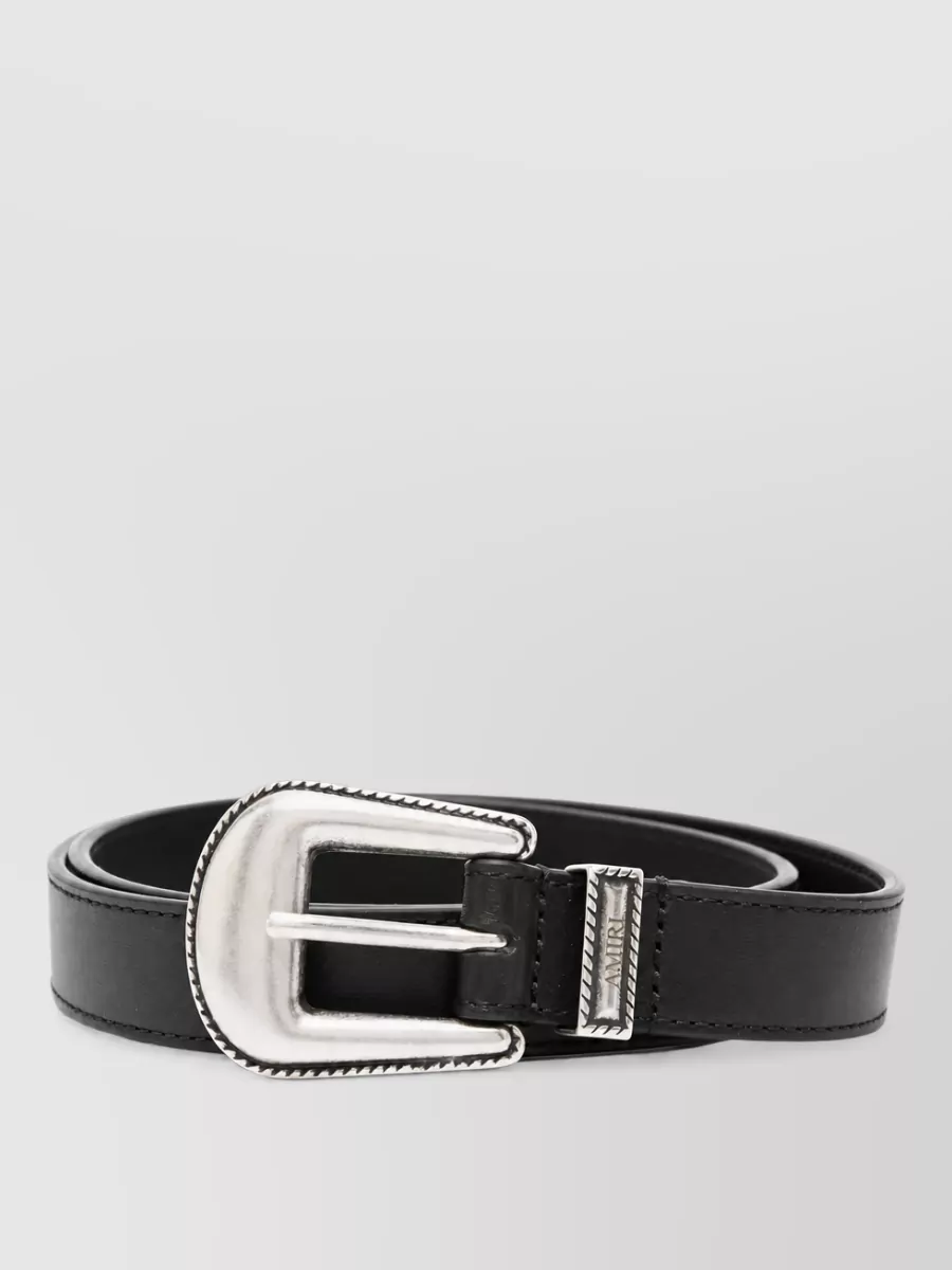 Amiri Leather Western Belt