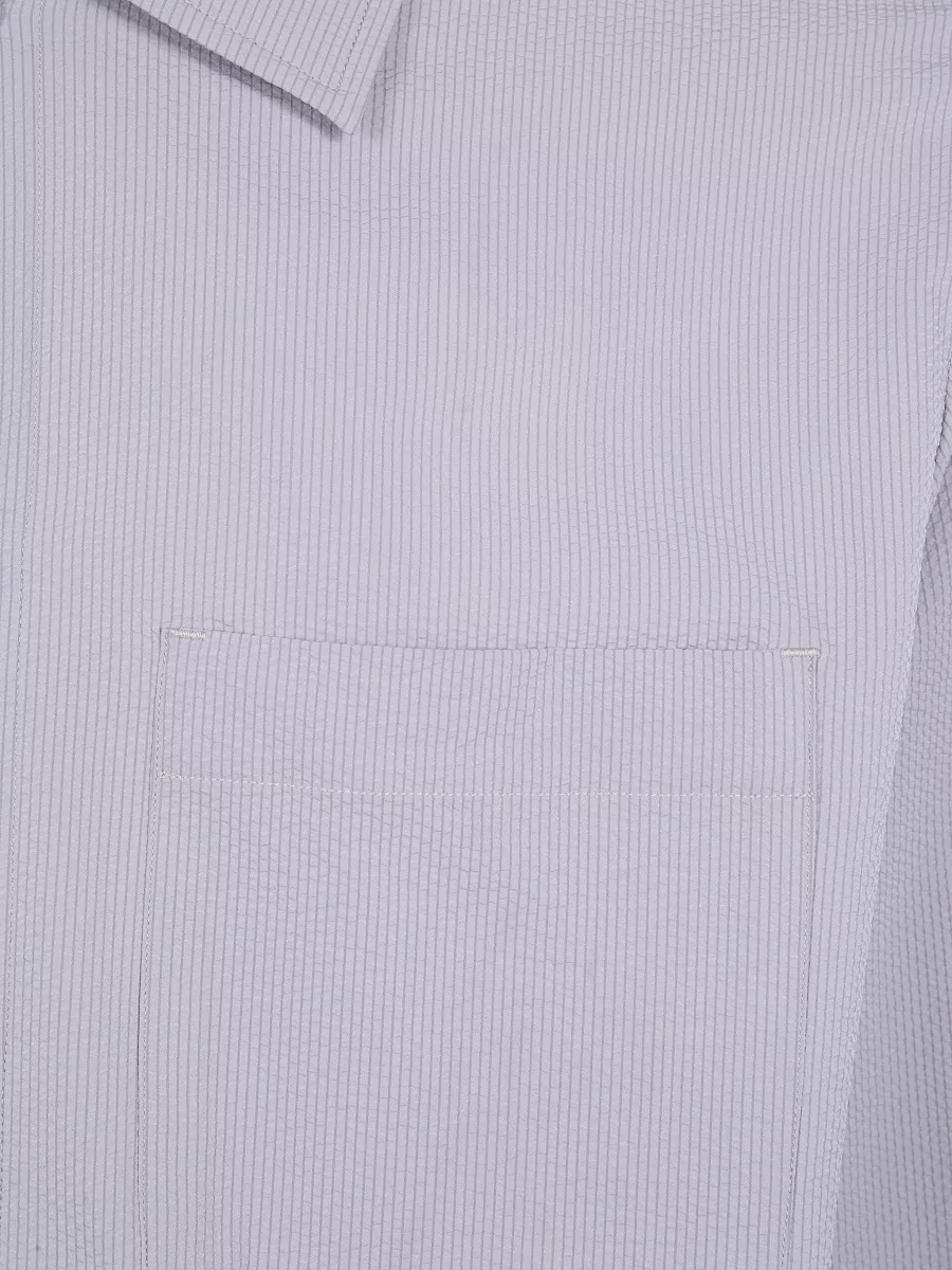 Herno Functional Shirt Jacket Front Pockets Style In Purple