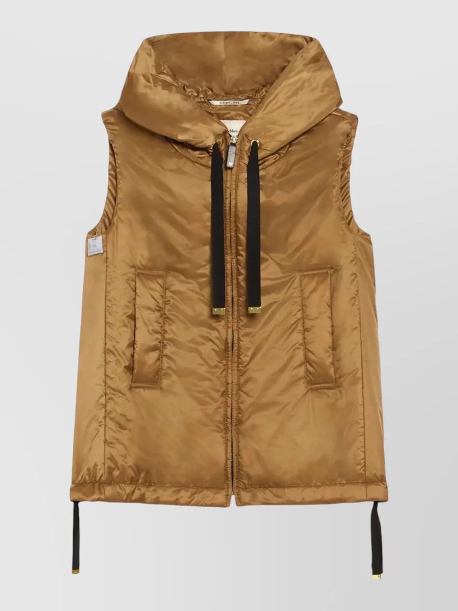 Max Mara hooded padded vest
