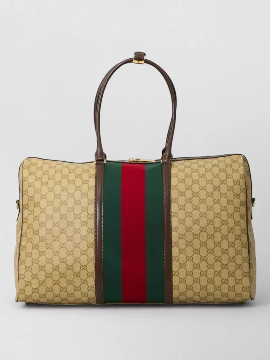 Gucci coated canvas medium duffle bag