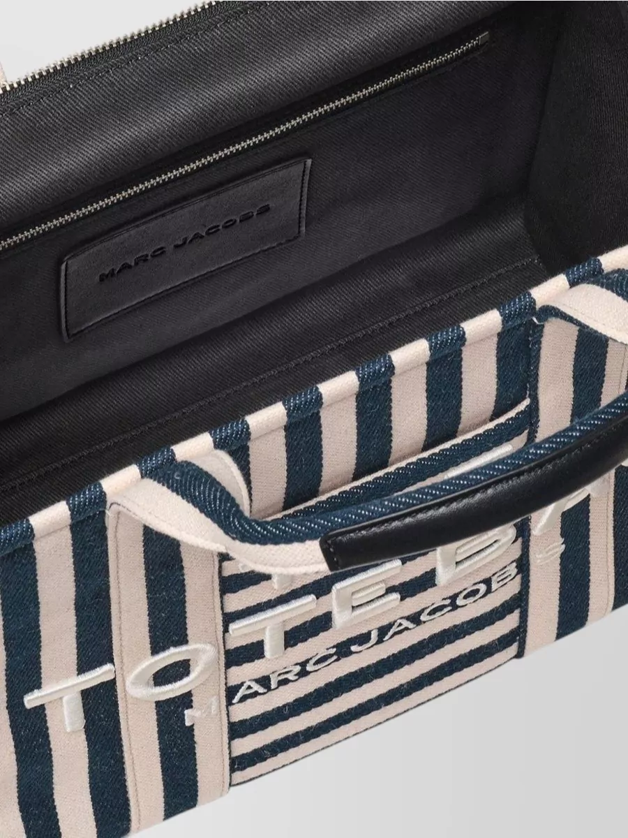 Marc Jacobs The Tote Bag Medium Canvas Stripe Tote Bag
