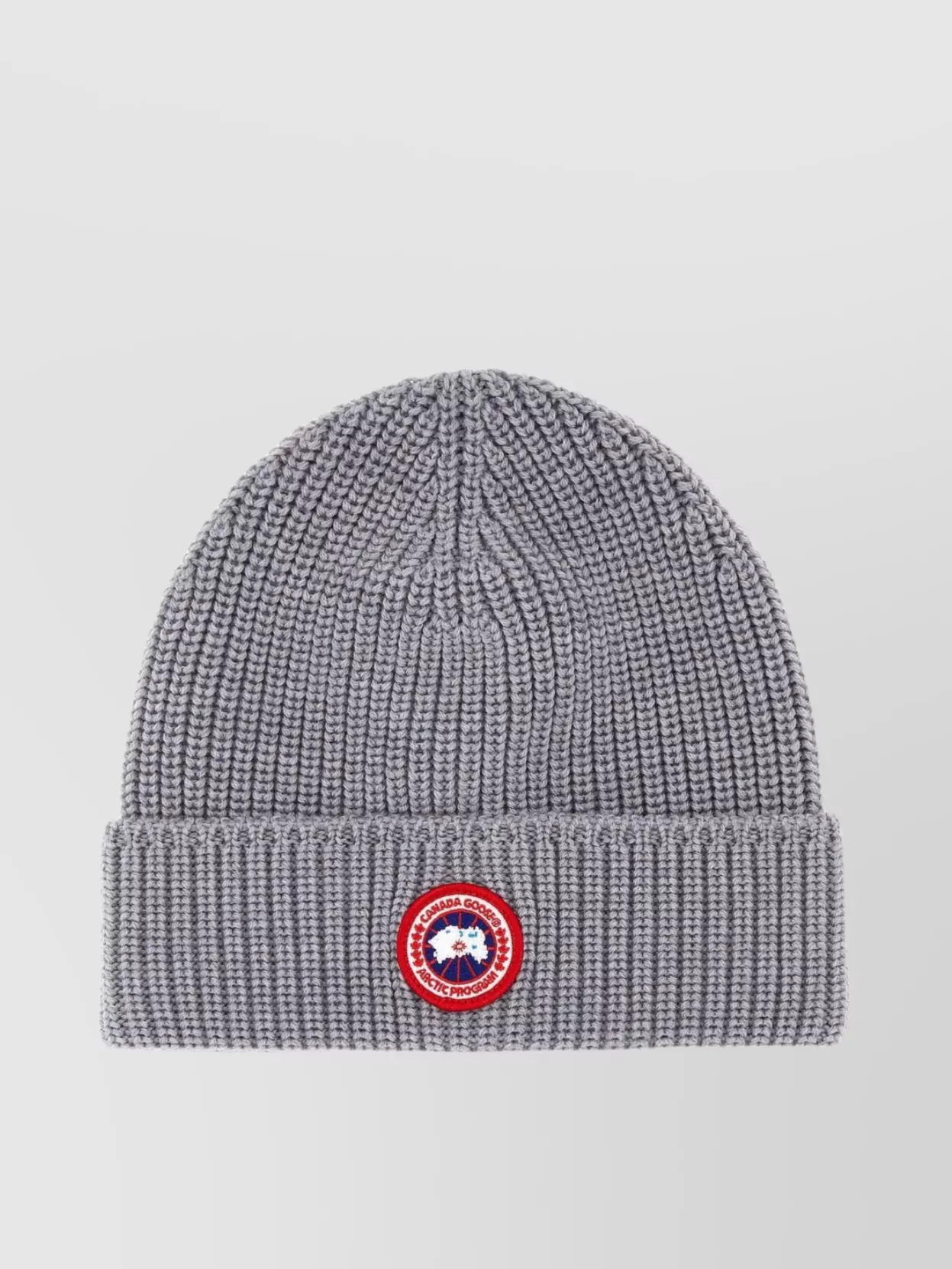 Shop Canada Goose Foldable Knitted Ribbed Turn-up Brim Hat