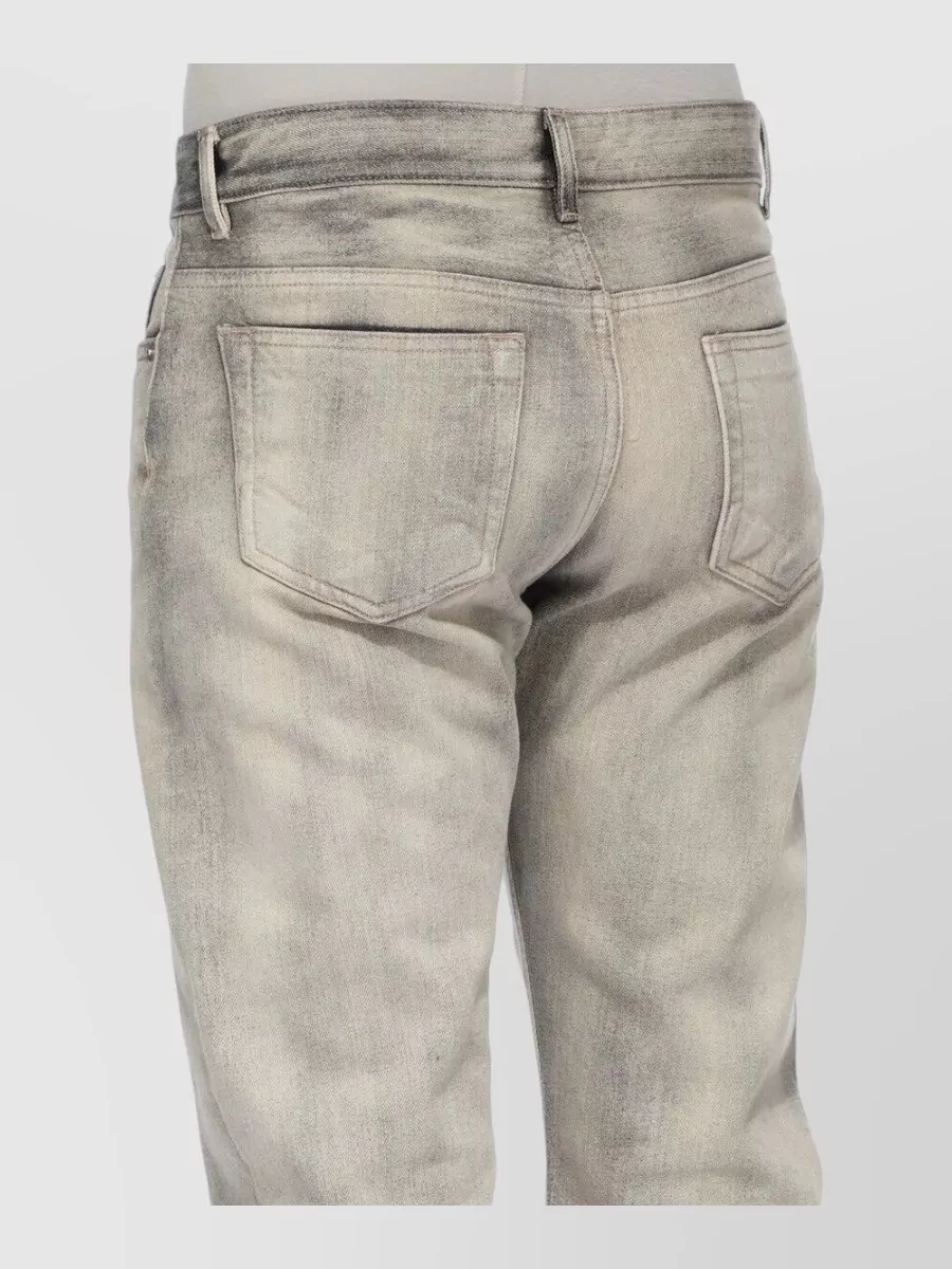 Rick Owens Drkshdw Denim Low-Rise Regular-Fit Jeans