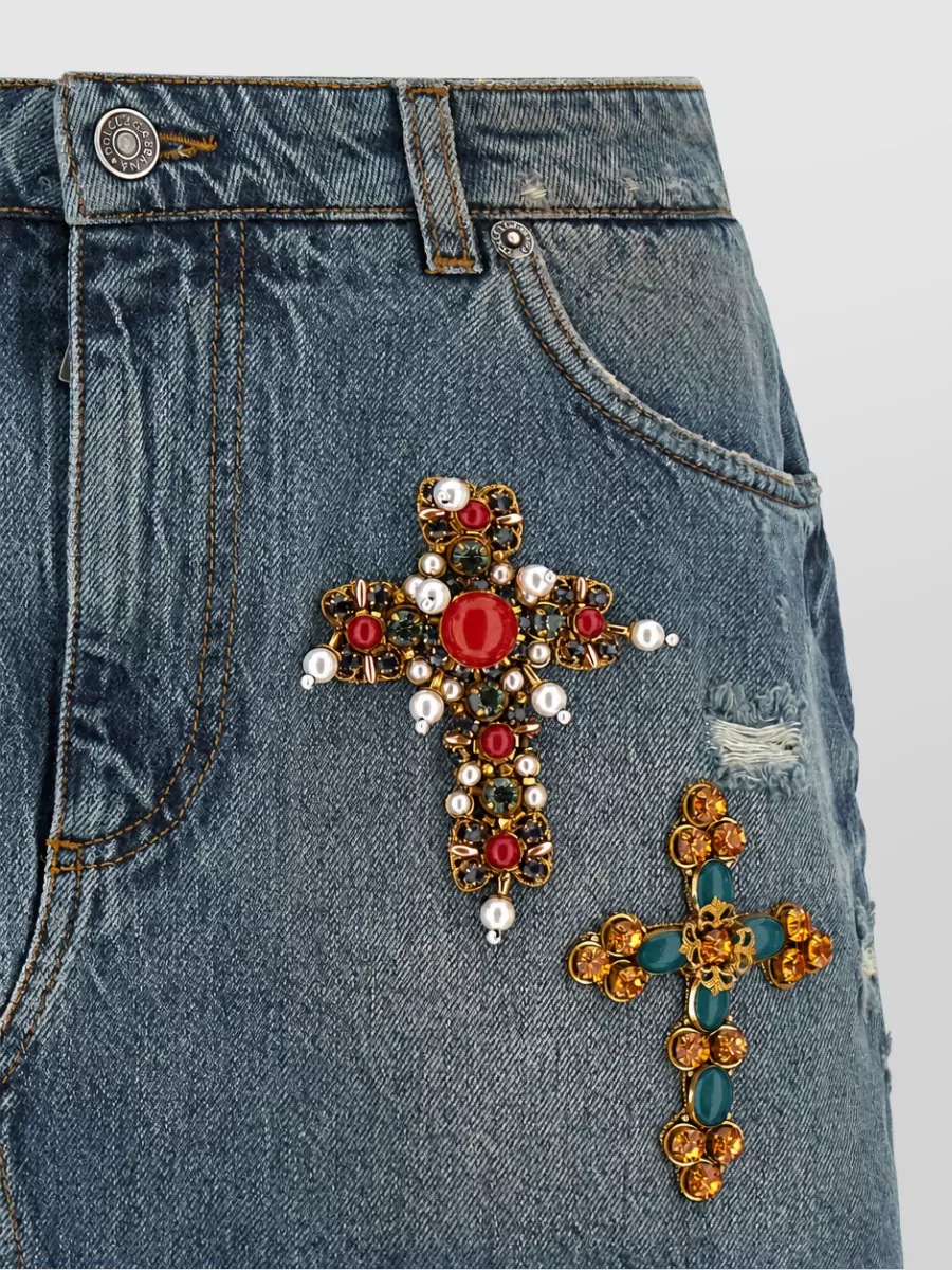 Dolce&Gabbana Cotton Mini Shorts