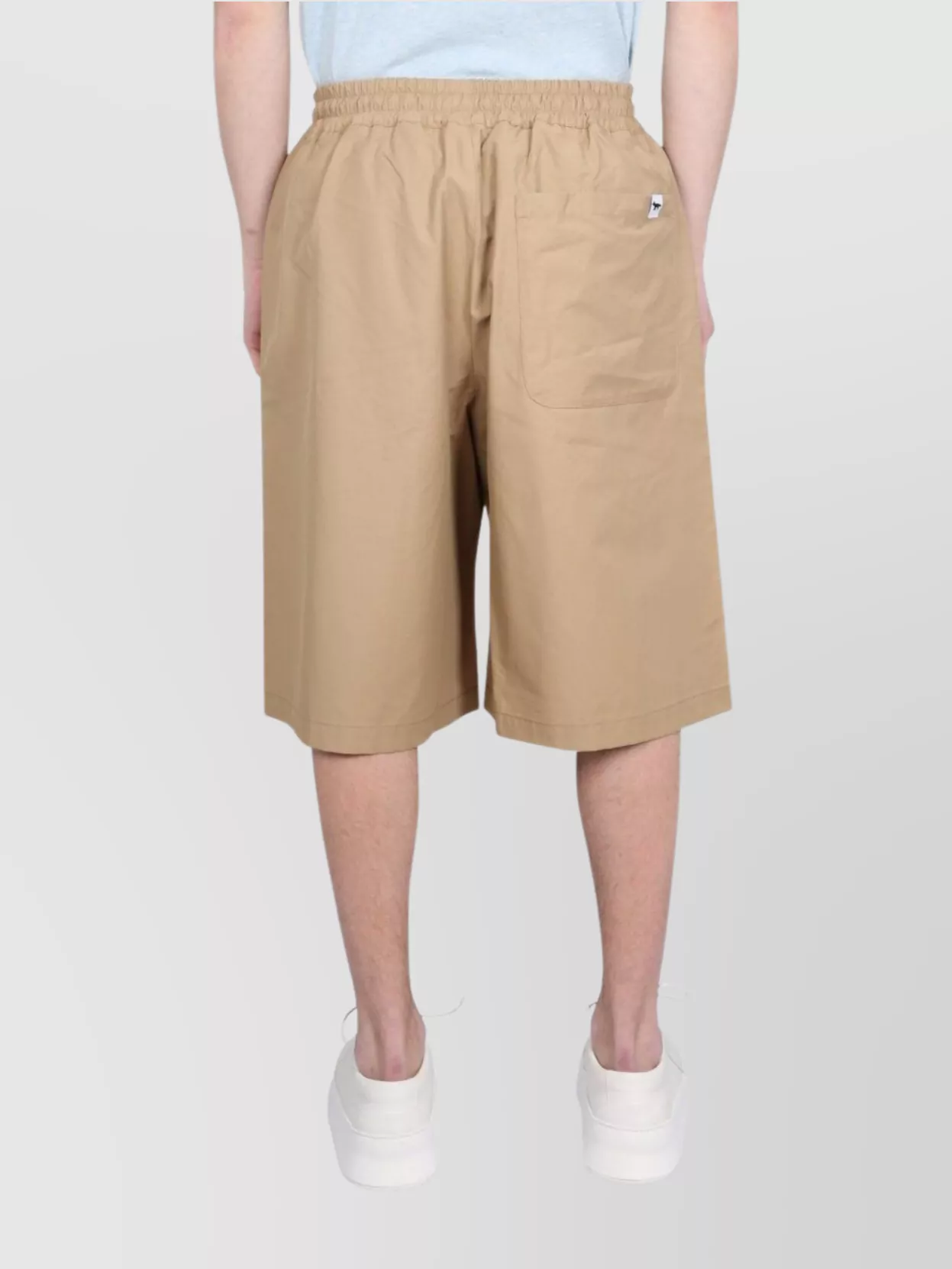 Maison Kitsuné Japanese Knee-Length Shorts Side Back Pockets