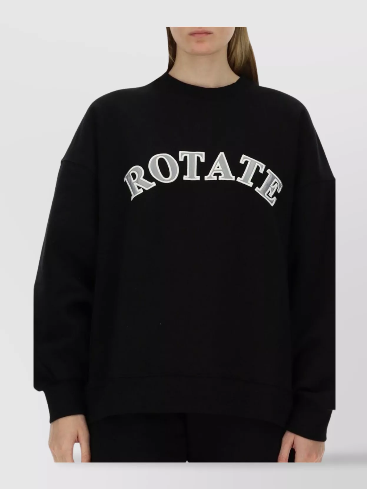 Rotate Birger Christensen Logo Crew Neck Sweatshirt