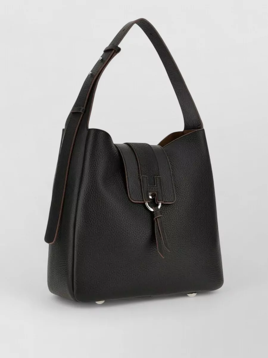 Hogan Leather Hobo Bag