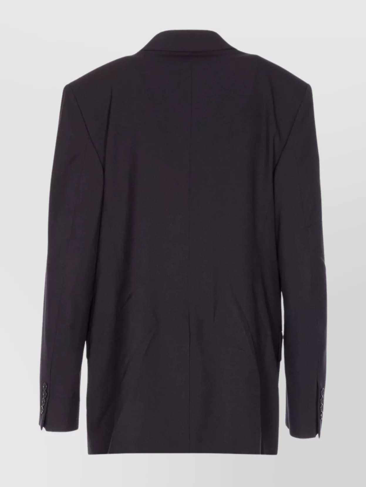 Filippa K V-neck Jacket With Notched Lapels And Back Split In Black