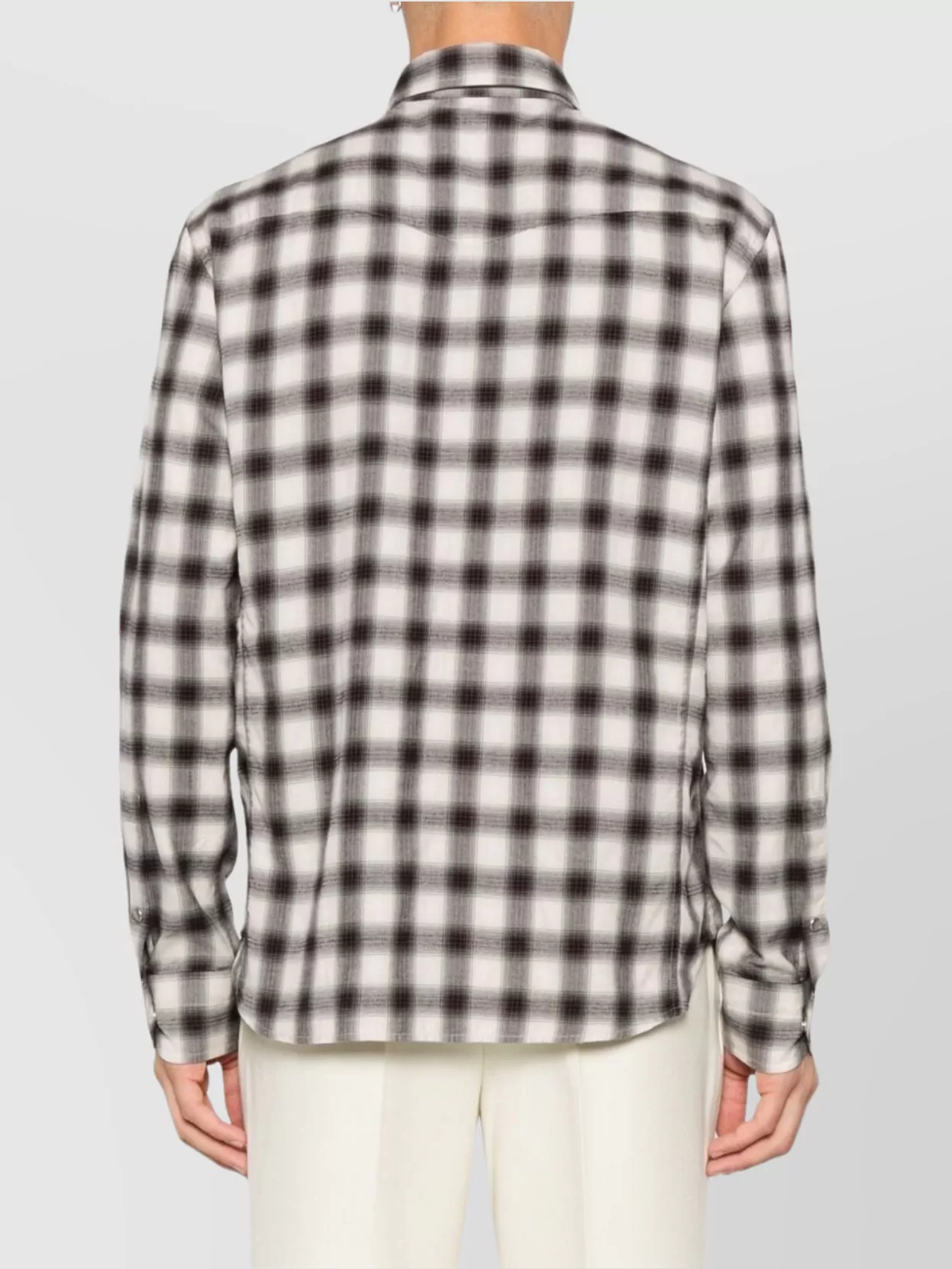 Tom Ford Checked Cotton Blend Shirt
