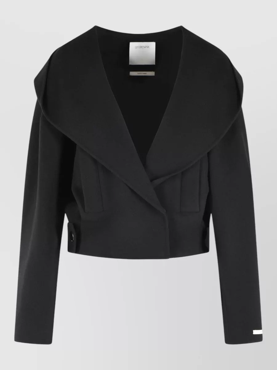 Sportmax virgin wool cape
